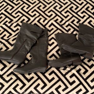 Two for one! Like new dark brown boots